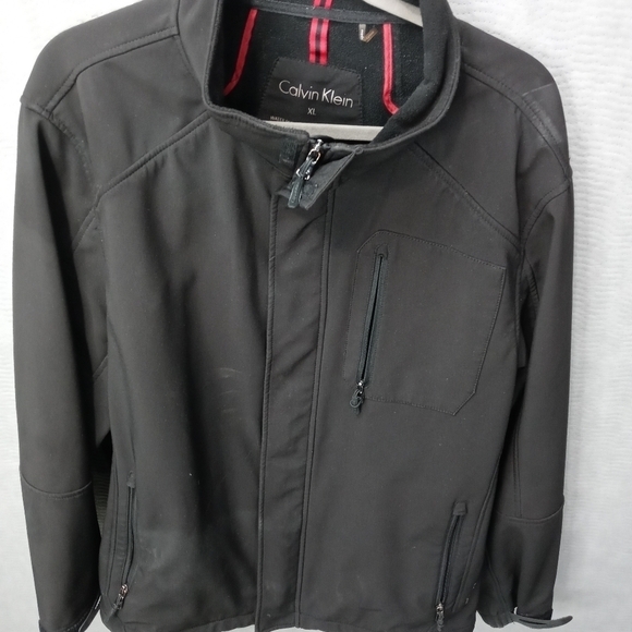 Calvin Klein men's black full zip lined water resi - Picture 2 of 12